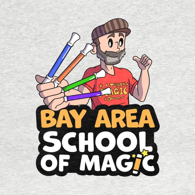 New Bay Area School of Magic Wand T-Shirt by Brian Scott Magic